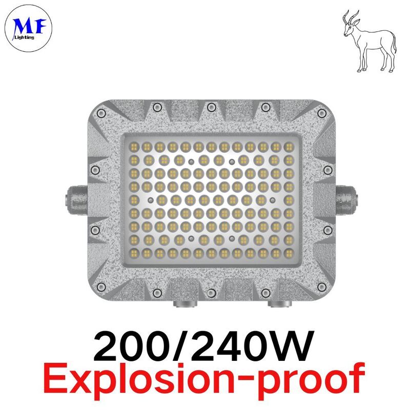 Atex IP66 IK08 Explosion Proof LED Flood Light 140LM/W 150W 200W 240W 300W 400W  With Tempered Glass Lens For Oil Gas Chemical Mining Hazardous Zone