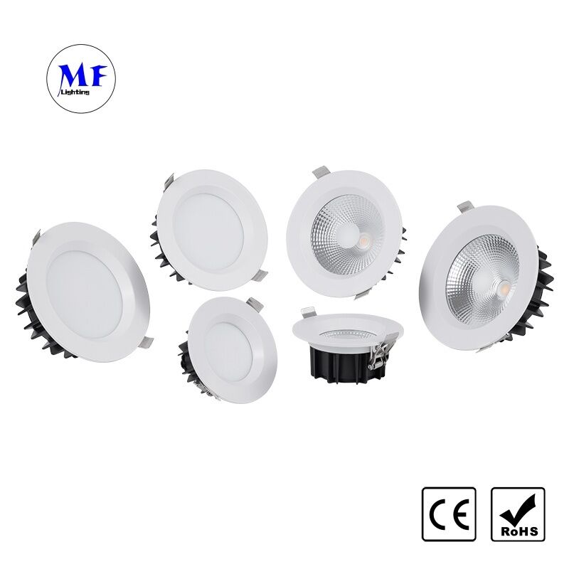 SMD LED Recessed Downlight Triac 5W/10W/25W/40W 0-10V Dali-2 Dt6 Dt8 Dimmable Smart Zigbee Tuya WiFi IP40 Die-Cast Aluminum Ceiling Down Light
