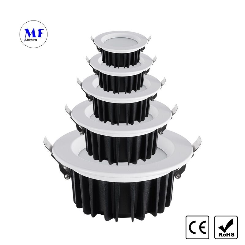 LED Recessed Downlight Triac 0-10V Dali Dali-2 Dt6 Dt8 Dimmable, Zigbee Tuya WiFi Anti-Glare IP40 Die-Cast Aluminum Ceiling Down Light for Hotel