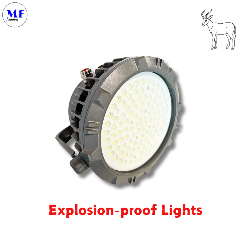 Factory Price ATEX Certified Explosion Proof Flood Light, Oil Gas LNG Chemical Plant Minging LED Explosion Proof Highbay Light, IP66 Ik08 Die-Cast Aluminum