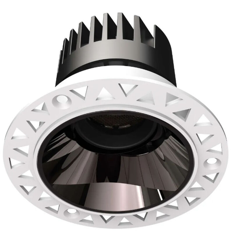 Die-Cast Aluminum Trimless Recessed LED Spot Down Light, Eye-Protection Down Light, 8°-55° 2700K-6000K CCT Adjustable LED Down Light for Commercial Use