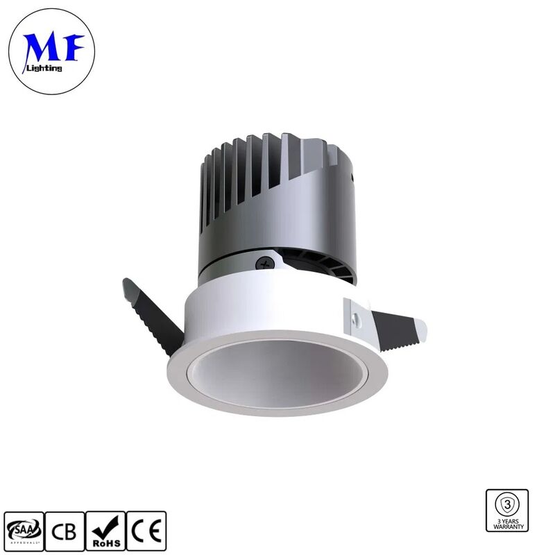 30W Triac /0-10/Dali-2 Dimmable CRI90 100lm/W LED Spot Downlight Beam Angle 8°/15°/24°/38°/55° Optional Recessed Anti-Glare Vspring Clip LED Down Light