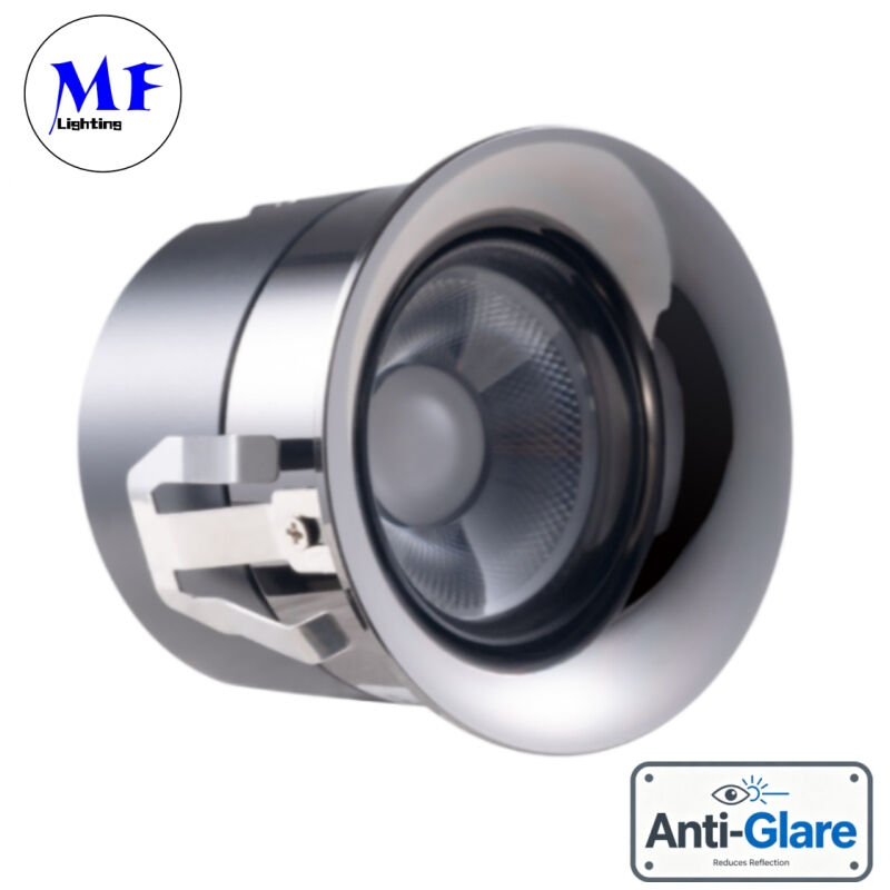 Factory Price Dimmable 3W 5W 7W 10W 12W 15W Various Metallic Color Reflector Bathroom Frameless Recessed Anti-Glare Spot LED Down Light