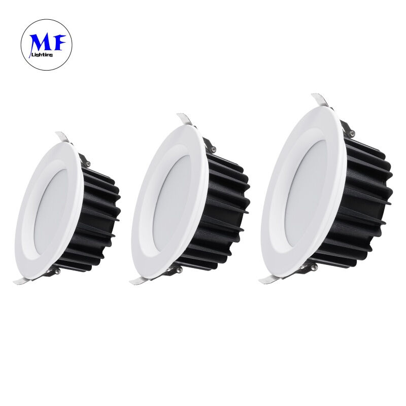 Factory Price Die-Cast Aluminum 40W SMD Ceiling Recessed Downlight Ugr<19 Anti-Glare Triac 0-10V Dali-2 Dali Dt8 Tuya Zigbee Dimmable Down Light