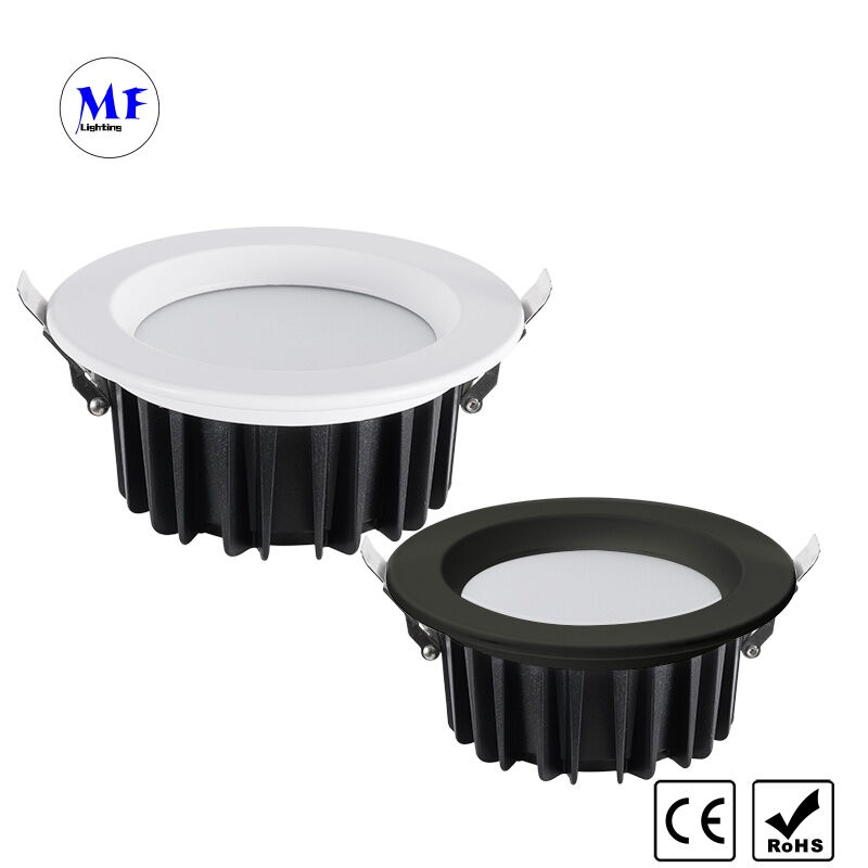 Factory Price SMD LED Recessed Downlight Triac 5W/10W/25W/40W 0-10V Dali-2 Dt6 Dt8 Dimmable Smart Zigbee Tuya WiFi IP40 Die-Cast Aluminum Ceiling Down Light