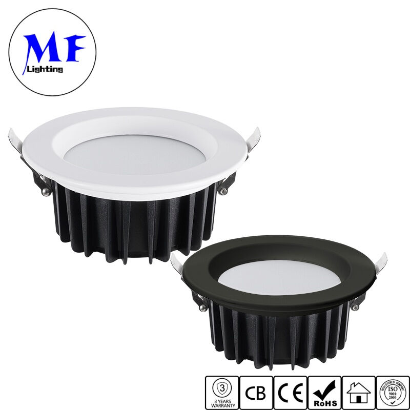Factory Price IP40 CCT Tunnable Recessed SMD LED Downlight 20W 25W 50W Dimmable Anti Glare Ceiling Down Light with Milky PC Diffuser for Home Showroom