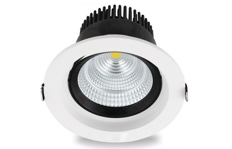 40W Dimmable COB LED Down Light  3300LM CRI 80  60 degree IP20 TUV-CE Approved