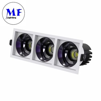 7W10W12W15W Anti-Glare Recessed Spot Down Light,TRIAC/0-10V/DALI-2 Dimmable, 100lm/W CRI90, AC100-277V, 1/2/3 Heads