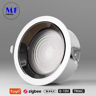 40W 160lm/W Recessed LED Down Light  Triac /0-10V/Dali-2 Dimmable  Wide Beam angle 120° 8INCH/10INCH High Power 80W Anti-glare LED Down light for Commercial Spaces