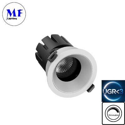 7W LED Down light UGR<3 Anti-glare Dimmable ETL Driver DIP 5CCT Adjustable 100LM/W High Lumens for Bathroom Industrial Retail Commercial Spaces